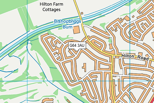 G64 3AU map - OS VectorMap District (Ordnance Survey)