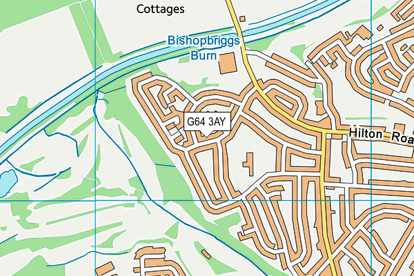 G64 3AY map - OS VectorMap District (Ordnance Survey)