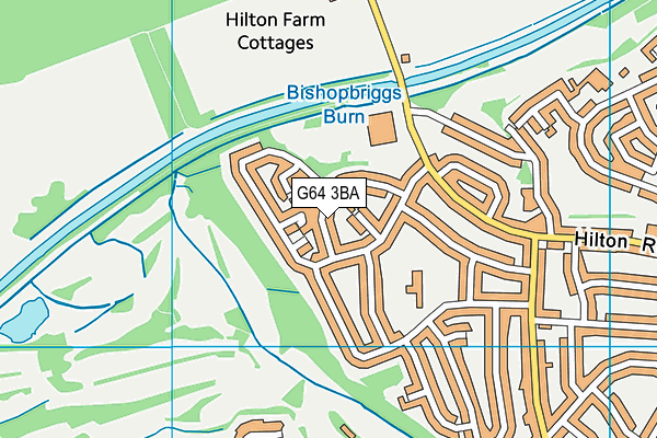 G64 3BA map - OS VectorMap District (Ordnance Survey)