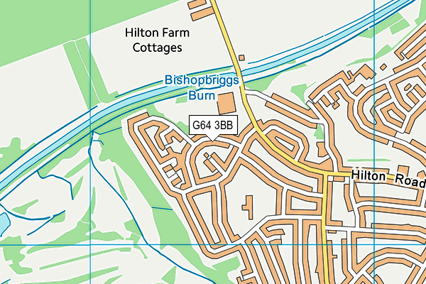 G64 3BB map - OS VectorMap District (Ordnance Survey)