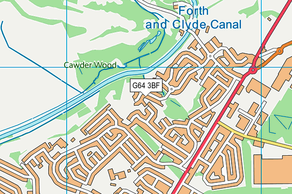 G64 3BF map - OS VectorMap District (Ordnance Survey)