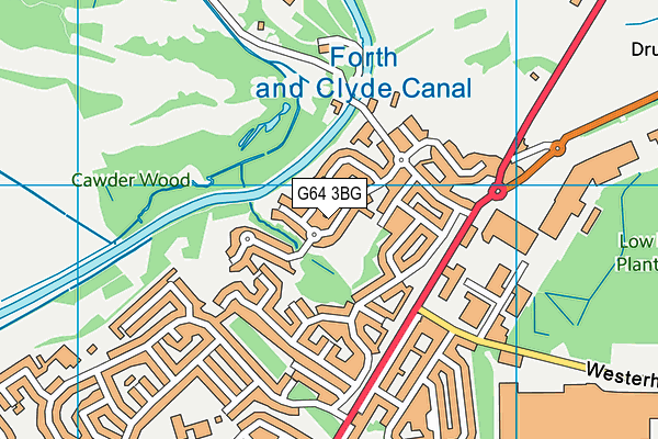 G64 3BG map - OS VectorMap District (Ordnance Survey)