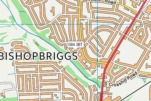 G64 3BT map - OS VectorMap District (Ordnance Survey)