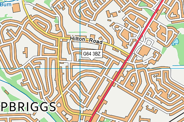 G64 3BZ map - OS VectorMap District (Ordnance Survey)