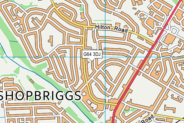 G64 3DJ map - OS VectorMap District (Ordnance Survey)