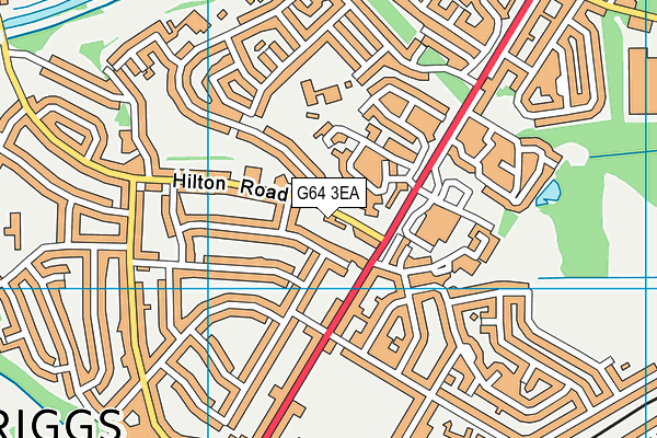 G64 3EA map - OS VectorMap District (Ordnance Survey)