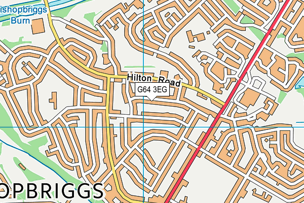 G64 3EG map - OS VectorMap District (Ordnance Survey)