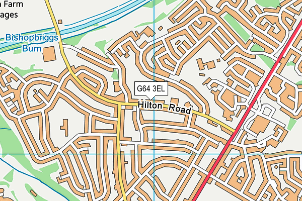 G64 3EL map - OS VectorMap District (Ordnance Survey)
