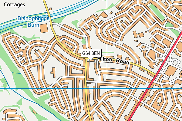 G64 3EN map - OS VectorMap District (Ordnance Survey)