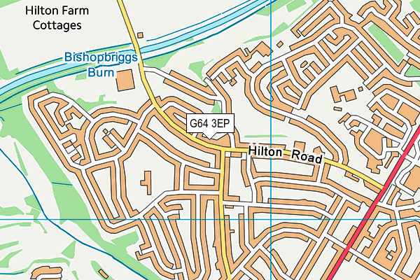G64 3EP map - OS VectorMap District (Ordnance Survey)
