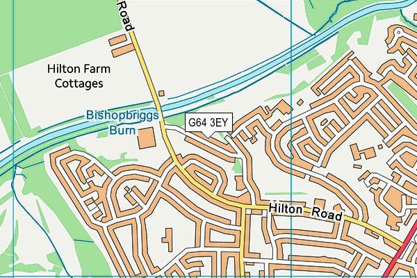 G64 3EY map - OS VectorMap District (Ordnance Survey)