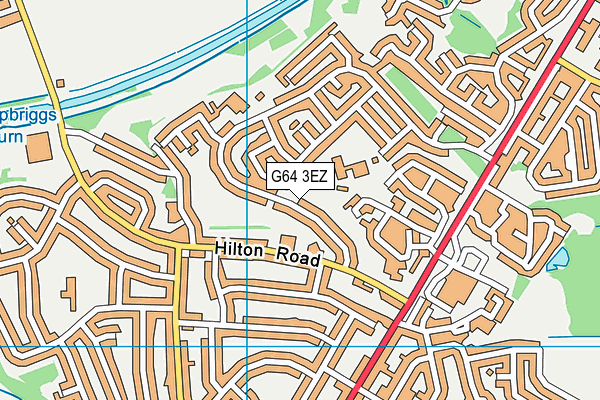 G64 3EZ map - OS VectorMap District (Ordnance Survey)