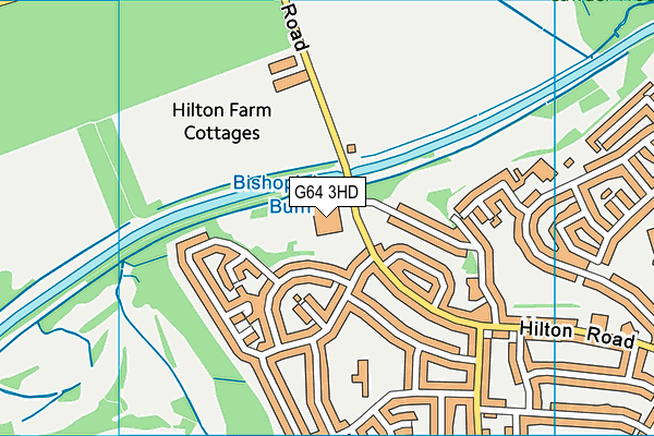 G64 3HD map - OS VectorMap District (Ordnance Survey)