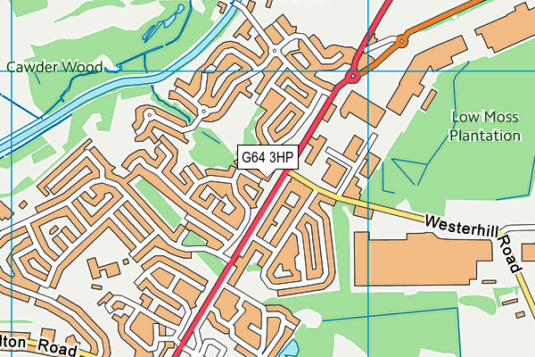 G64 3HP map - OS VectorMap District (Ordnance Survey)