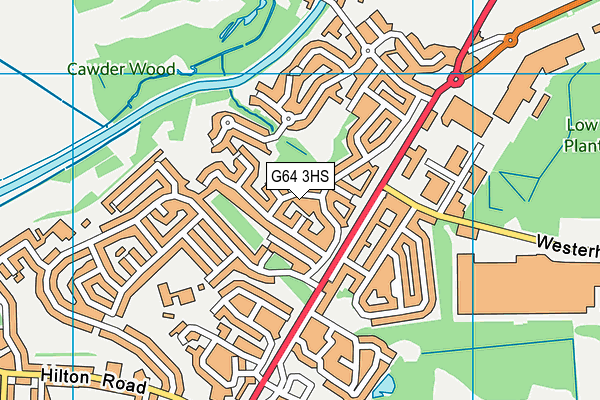 G64 3HS map - OS VectorMap District (Ordnance Survey)