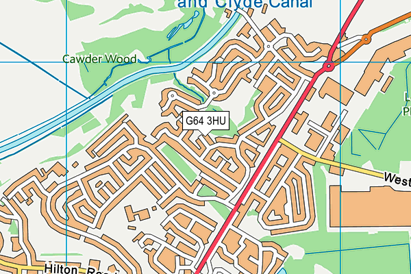 G64 3HU map - OS VectorMap District (Ordnance Survey)