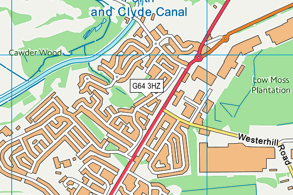 G64 3HZ map - OS VectorMap District (Ordnance Survey)