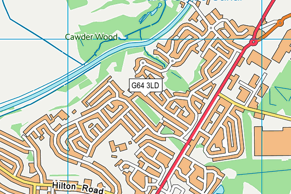 G64 3LD map - OS VectorMap District (Ordnance Survey)