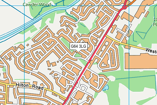 G64 3LG map - OS VectorMap District (Ordnance Survey)
