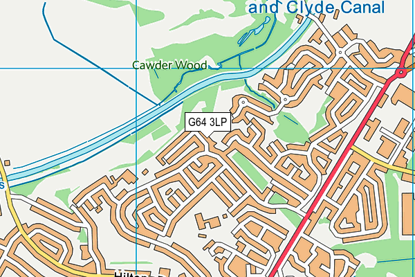 G64 3LP map - OS VectorMap District (Ordnance Survey)