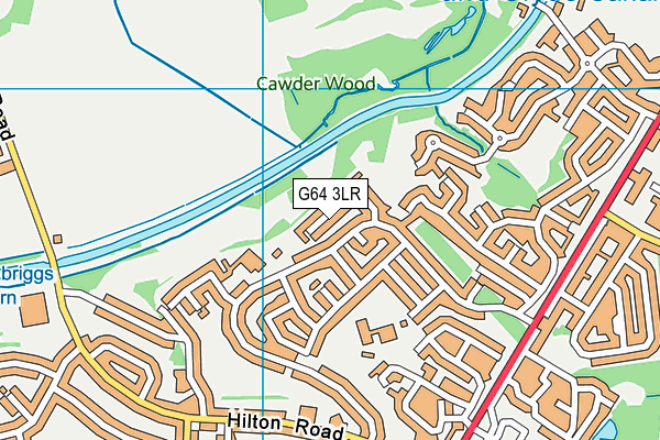 G64 3LR map - OS VectorMap District (Ordnance Survey)