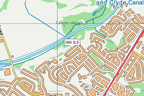 G64 3LS map - OS VectorMap District (Ordnance Survey)