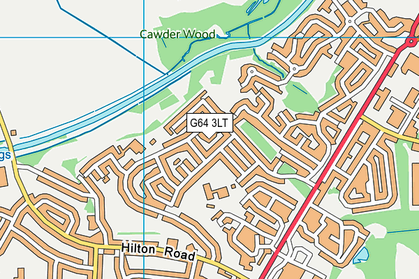 G64 3LT map - OS VectorMap District (Ordnance Survey)