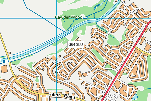 G64 3LU map - OS VectorMap District (Ordnance Survey)