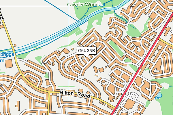 G64 3NB map - OS VectorMap District (Ordnance Survey)