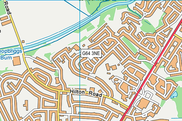 G64 3NE map - OS VectorMap District (Ordnance Survey)