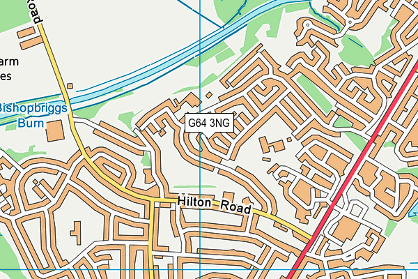 G64 3NG map - OS VectorMap District (Ordnance Survey)