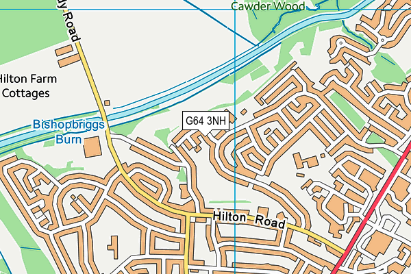 G64 3NH map - OS VectorMap District (Ordnance Survey)