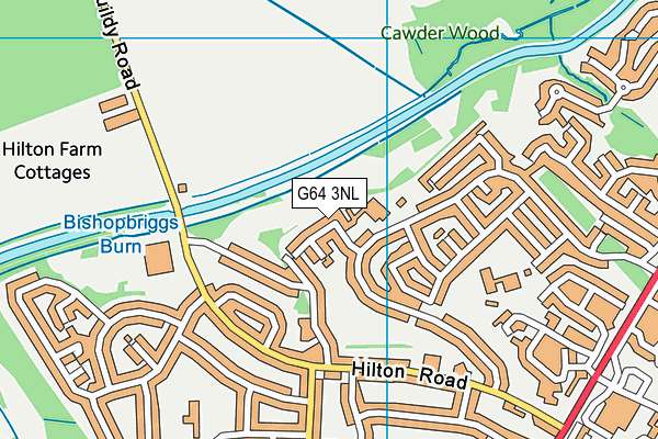 G64 3NL map - OS VectorMap District (Ordnance Survey)