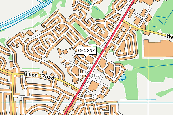 G64 3NZ map - OS VectorMap District (Ordnance Survey)
