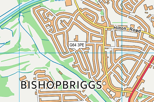 G64 3PE map - OS VectorMap District (Ordnance Survey)