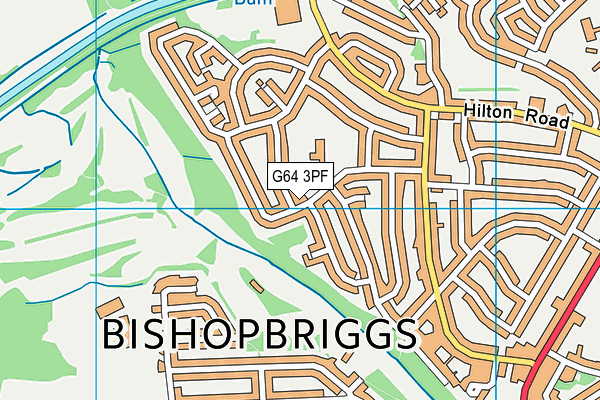 G64 3PF map - OS VectorMap District (Ordnance Survey)