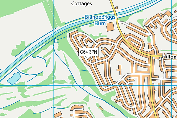 G64 3PN map - OS VectorMap District (Ordnance Survey)