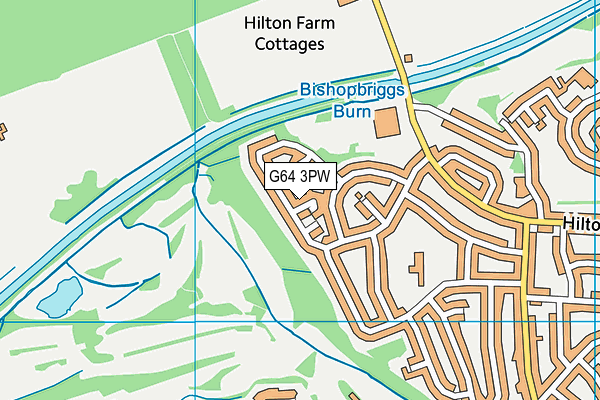 G64 3PW map - OS VectorMap District (Ordnance Survey)