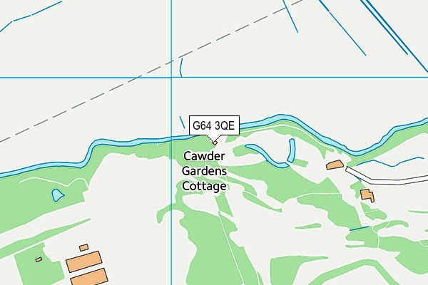 G64 3QE map - OS VectorMap District (Ordnance Survey)