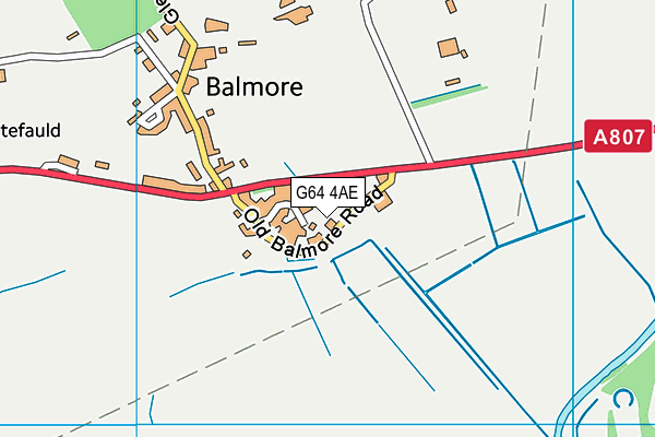 G64 4AE map - OS VectorMap District (Ordnance Survey)