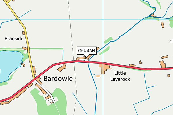 G64 4AH map - OS VectorMap District (Ordnance Survey)