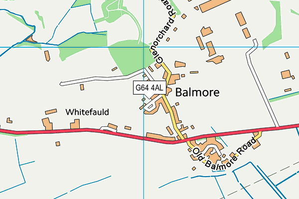 G64 4AL map - OS VectorMap District (Ordnance Survey)