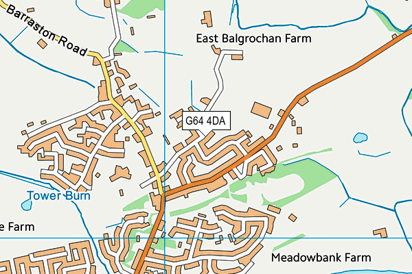 G64 4DA map - OS VectorMap District (Ordnance Survey)