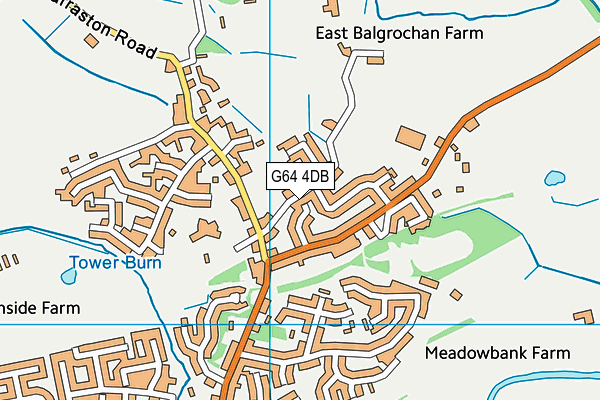G64 4DB map - OS VectorMap District (Ordnance Survey)