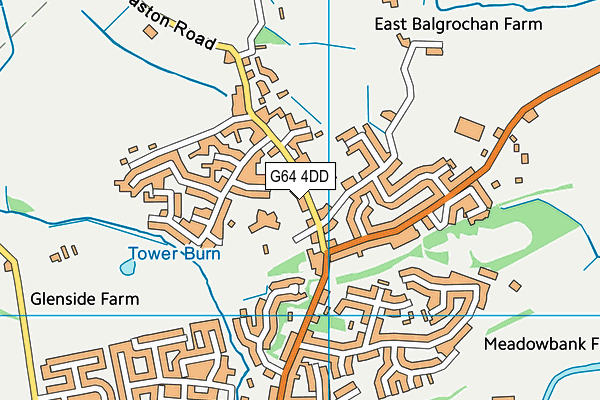 G64 4DD map - OS VectorMap District (Ordnance Survey)