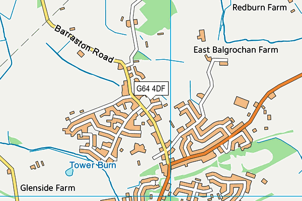 G64 4DF map - OS VectorMap District (Ordnance Survey)