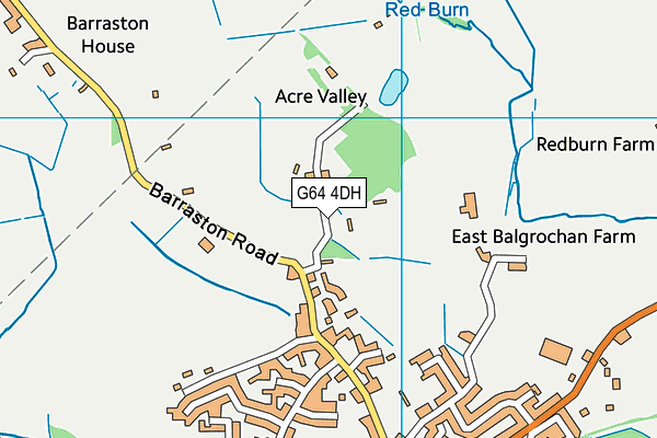 G64 4DH map - OS VectorMap District (Ordnance Survey)