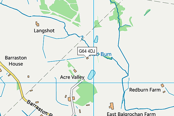 G64 4DJ map - OS VectorMap District (Ordnance Survey)