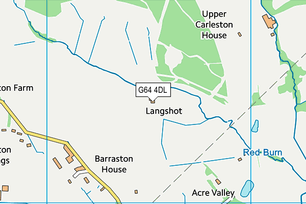 G64 4DL map - OS VectorMap District (Ordnance Survey)