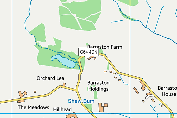 G64 4DN map - OS VectorMap District (Ordnance Survey)